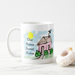 Mooie Kleine Roze Huis Ons Thuis Zo Zoet Koffiemok