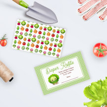 Mooie Kleine Scheut Baby Shower Luier Raffle Kaart