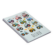 Mooie Kleine Tractor op een Boerderij Notitieboek (Rechterzijde)