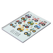 Mooie Kleine Tractor op een Boerderij Notitieboek (Linkerzijde)