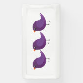 Mooie kleine vogeltje spandoek (Verticaal)