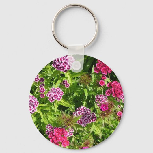 Mooie kleur bloemen sleutelhanger (Voorkant)