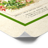 Mooie  kleur botanische flora poster (Hoek)