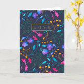 Mooie kleur Floral Waterverf-groet Kaart (Gele Bloem)