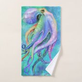 Mooie kleur Octopus badhanddoek set Bad Handdoek (Handdoek)