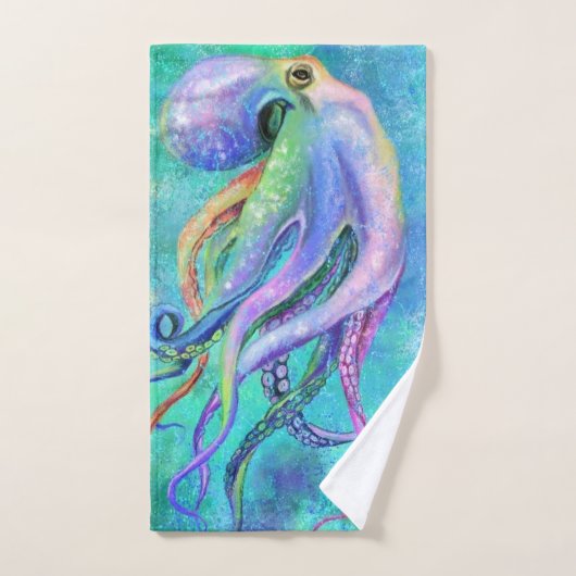 Mooie kleur Octopus badhanddoek set Bad Handdoek (Handdoek)