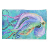 Mooie kleur Octopus Kussen Hoesje Kussensloop (Achterkant)