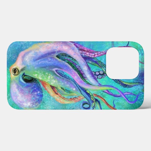 Mooie Kleur Octopus Onderwater Leven Tekening Case-Mate iPhone Case (Achterkant (horizontaal))