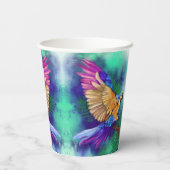 Mooie kleur papegaai papier bekers (Achterkant)