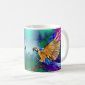 Mooie kleur Parrot Coffee Mok (Voorkant rechts)