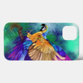 Mooie kleur Parrot iPhone Case (Achterkant (horizontaal))