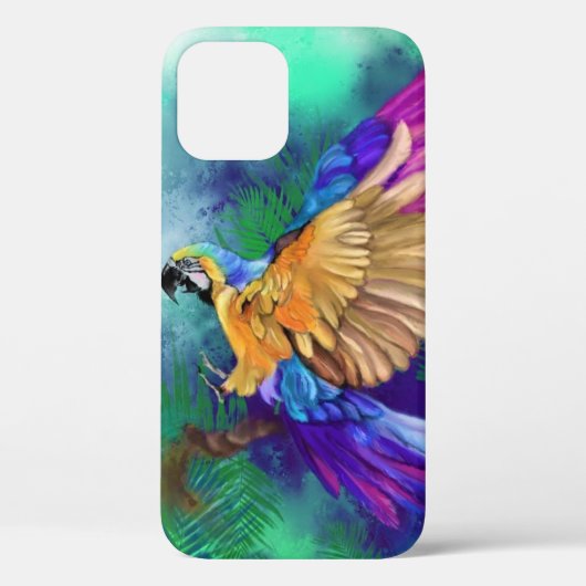 Mooie kleur Parrot iPhone Case (Achterkant)