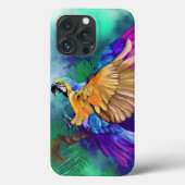 Mooie kleur Parrot iPhone Case (Achterkant)