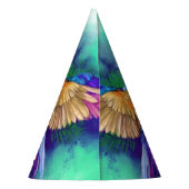 Mooie kleur Parrot Paper Party Pet Feesthoedjes (Achterkant)