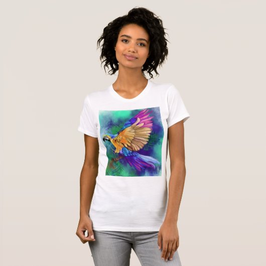 Mooie kleur Parrot T-shirt (Voorkant volledig)