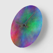 MOOIE KLEUR WOLK RONDE MUUR KLOK (Hoek)