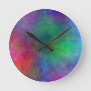 MOOIE KLEUR WOLK RONDE MUUR KLOK