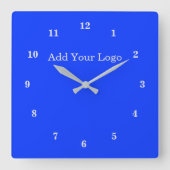 Mooie kleuren - - blauw vierkante klok (Voorkant)