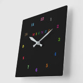 Mooie kleuren - - gemigreerd vierkante klok (Hoek)