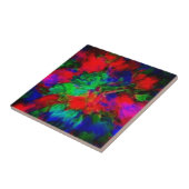 Mooie kleuren keramische Tegel, kleurrijk Abstract Tegeltje (Zijkant)