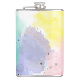 Mooie kleuren met een zachte aanraking heupfles