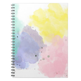 Mooie kleuren met een zachte aanraking notitieboek