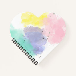 Mooie kleuren met een zachte aanraking notitieboek