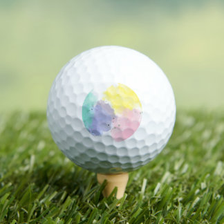 Mooie kleuren met een zachte tint   golfballen