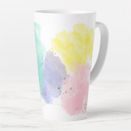 Mooie kleuren met een zachte tint latte mok