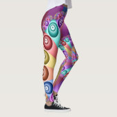 Mooie kleuren Modern Abstract fractal Art Leggings (Rechts)
