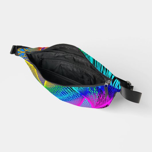 Mooie kleuren Neon Lights Fanny Pack Heuptasje (Open)