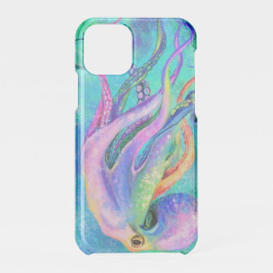 Mooie kleuren Octopus Onderwater Life Turquoise iPhone 11 Pro Hoesje