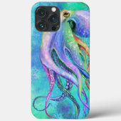 Mooie kleuren-octopus onderwaterschilder Case-Mate iPhone case (Achterkant)