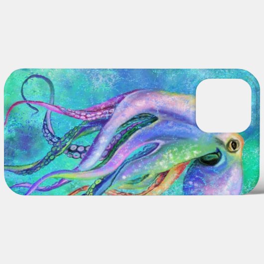 Mooie kleuren-octopus onderwaterschilder Case-Mate iPhone case (Achterkant (horizontaal))