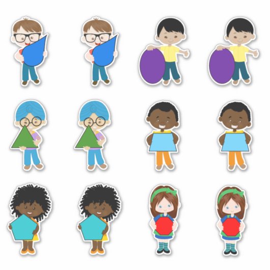 Mooie kleuren sticker (Voorkant)