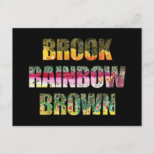 Mooie kleuren van 3 forel briefkaart