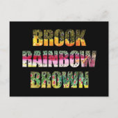 Mooie kleuren van 3 forel briefkaart (Voorkant)