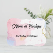 Mooie kleuren van de boutique manager van marmer b kaart (Staand voorkant)