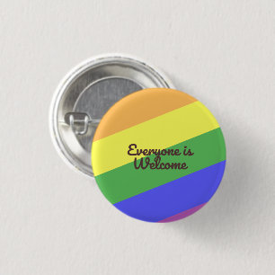 Mooie kleuren van de homopaar ronde button 3,2 cm