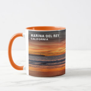 Mooie kleuren van de zonsondergang - Marina Del Re Mok