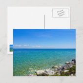 Mooie kleuren van het meer van Huron Briefkaart (Voorkant / Achterkant)