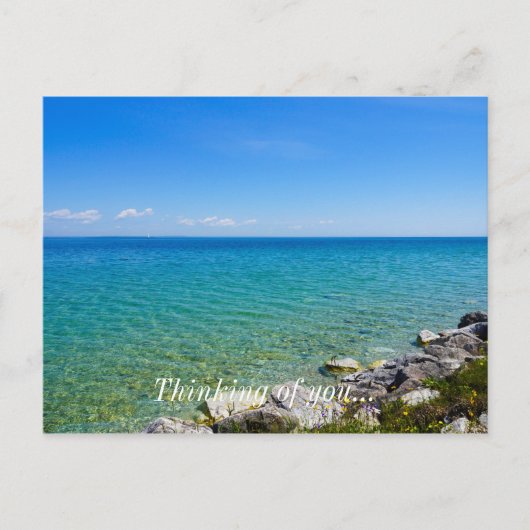 Mooie kleuren van het meer van Huron Briefkaart (Voorkant)