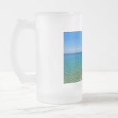 Mooie kleuren van het meer van Huron Matglas Bierpul (Links)