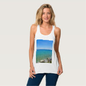 Mooie kleuren van Lake Huron Tank Top (Volledige Voorkant)