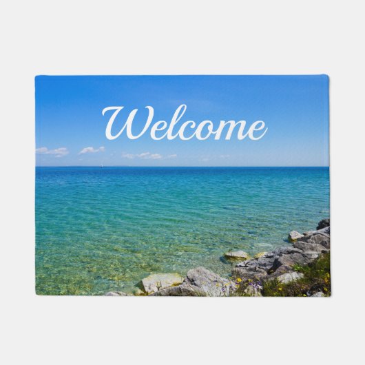Mooie kleuren van Lake Huron Welkom Deurmat (Voorkant)