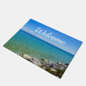 Mooie kleuren van Lake Huron Welkom Deurmat (Schuin)