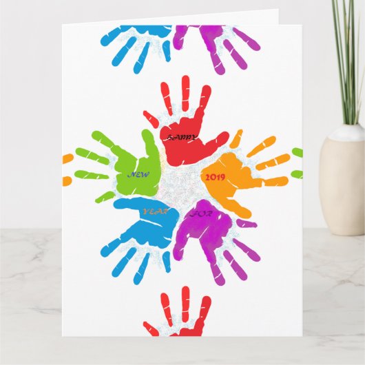 Mooie kleuren voor het mooiste jaar kaart (Voorkant)