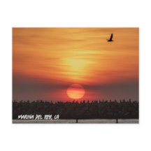 Mooie Kleuren Zonsondergang - Marina Del Rey, CA 