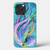 Mooie kleureninktpatroon onderwatertekening Case-Mate iPhone case (Achterkant)
