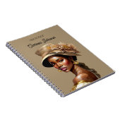 Mooie kleurenvrouw in  Pet Notitieboek (Rechterzijde)